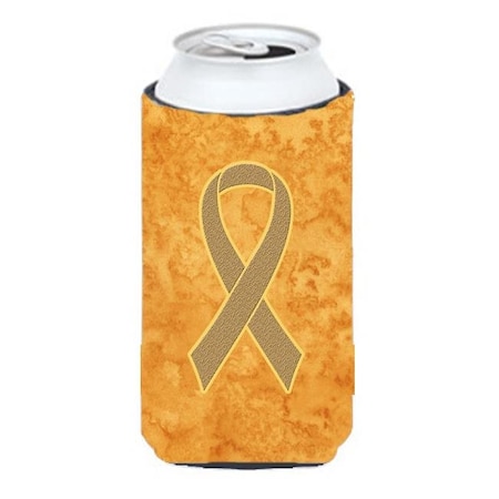 Carolines Treasures Carolines Treasures AN1219TBC Peach Ribbon for Uterine Cancer Awareness Tall Boy bottle sleeve Hugger 22 To 24 Oz. AN1219TBC